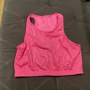 Goldsbeep Metallic Pink Sports Bra